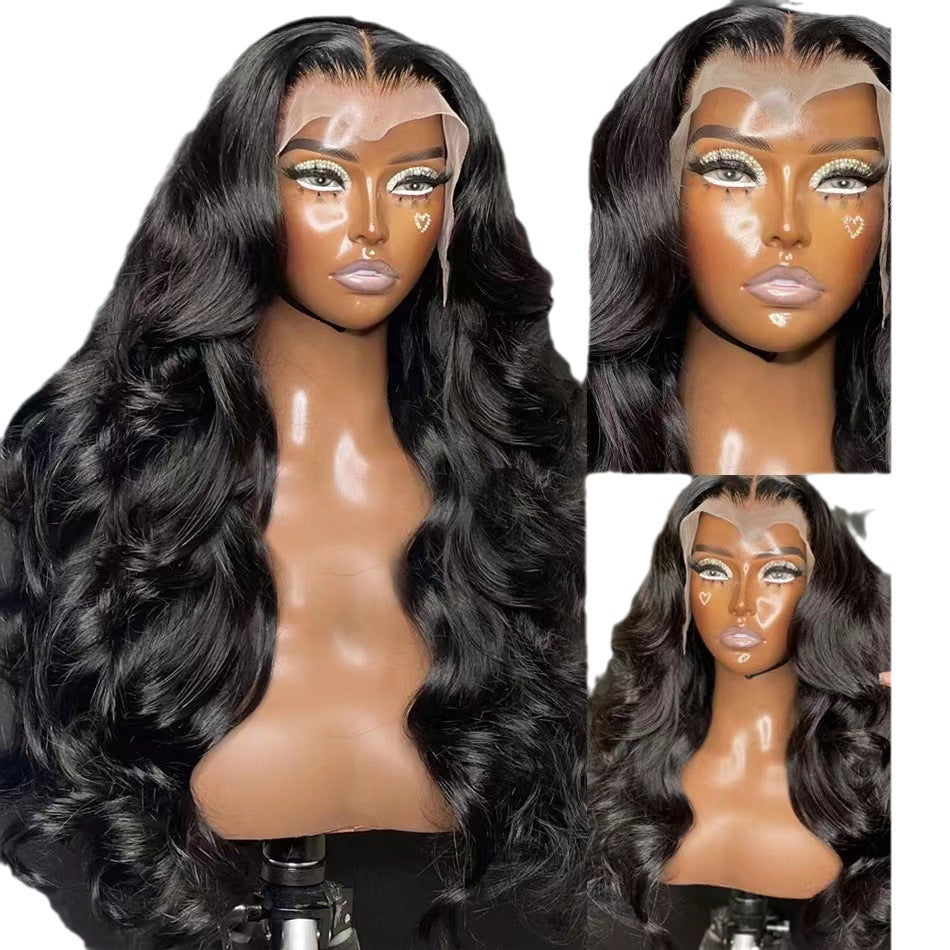 Womens Long Curly Wig With A Lace Front Cap