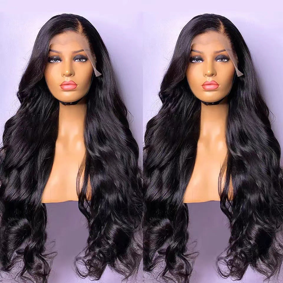 Womens Long Curly Wig With A Lace Front Cap